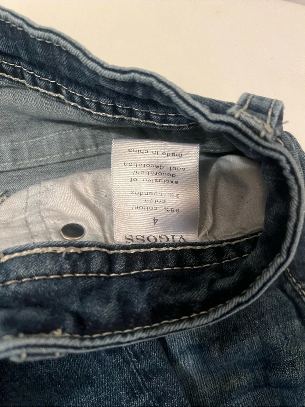 Vigoss Women's Faded Blue Denim Jeans